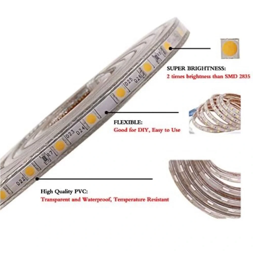 33ft Led Strip RGB Led Lights Indoor/Outdoor Waterproof NEW In Package